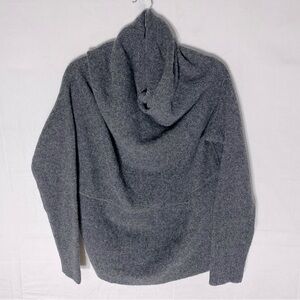 J Brand Grey Extreme Cowl Neck Cozy Knit Sweater W Dolman Sleeves L